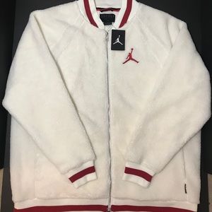 Nike Air Jordan Shearling AJ1 Fleece Jacket Sz 3XL